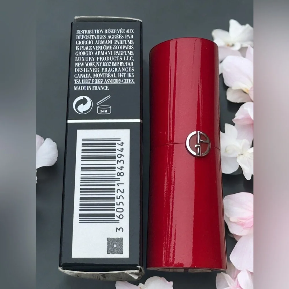 Giorgio Armani 504 Flesh Rouge Ecstasy Lipstick. NEW IN BOX.